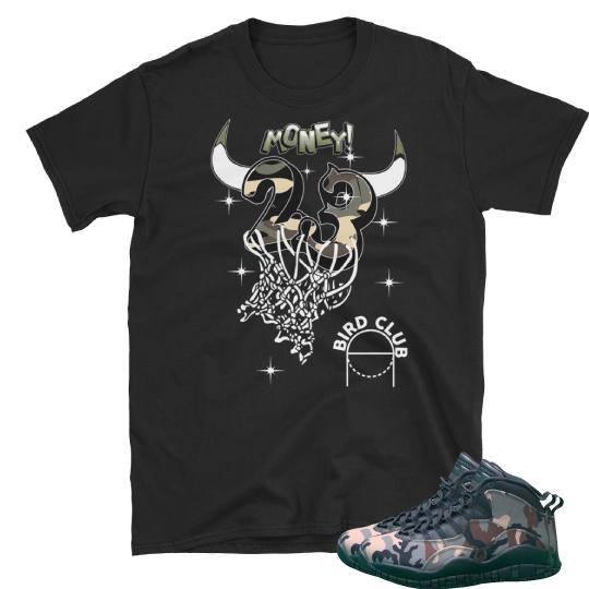 Retro 10 Camo Sneaker shirt - Sneaker Tees to match Air Jordan Sneakers