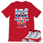 Retro 9 "Gym Red" Sneaker Shirt Ice Cold All Star - Sneaker Tees to match Air Jordan Sneakers