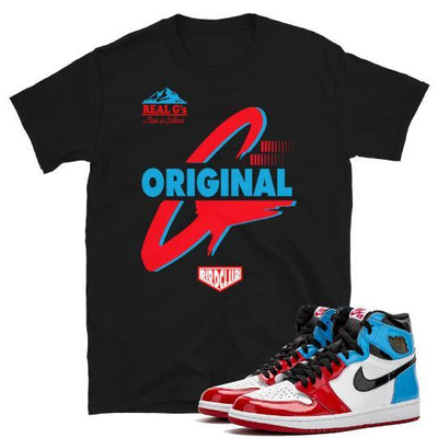 Jordan Retro 1 "Fearless" UNC to Chicago OG sneaker shirt - Sneaker Tees to match Air Jordan Sneakers