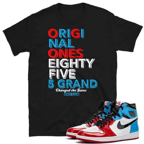 Fearless Retro 1 UNC to Chi sneaker shirt - Sneaker Tees to match Air Jordan Sneakers