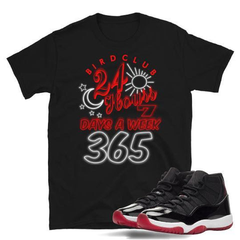 RETRO 11 Bred Sneaker Shirt - Sneaker Tees to match Air Jordan Sneakers