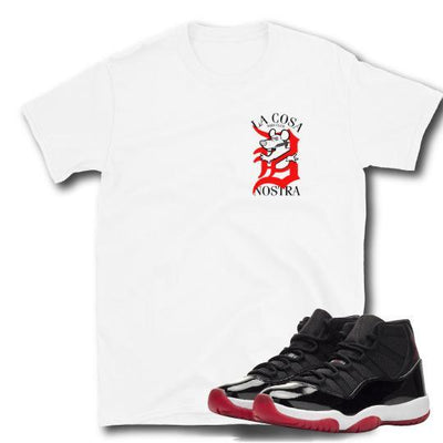 Bred retro 11 Shirt to match - Sneaker Tees to match Air Jordan Sneakers