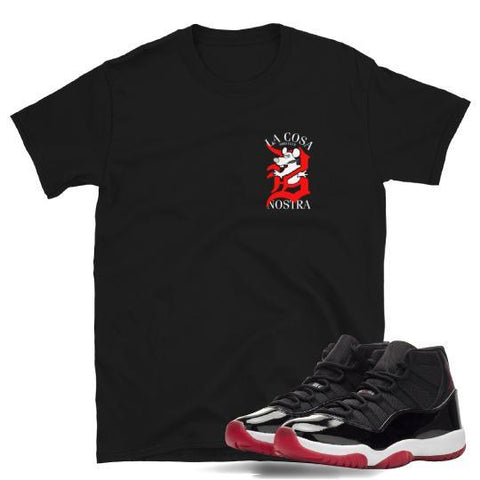 Retro 11 Bred Shirt to match - Sneaker Tees to match Air Jordan Sneakers