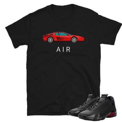 Retro 14 Black Ferrari Sneaker shirt - Sneaker Tees to match Air Jordan Sneakers