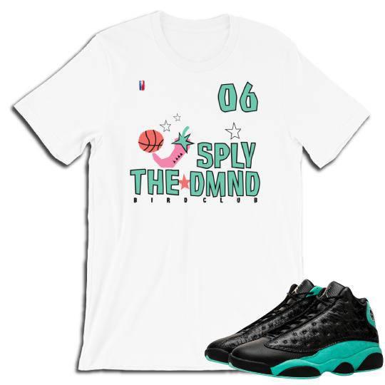 Retro Jordan Island Green Shirt - Sneaker Tees to match Air Jordan Sneakers