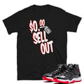 Retro 11 Bred Sneaker Tee - Sneaker Tees to match Air Jordan Sneakers