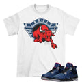Retro 4 Winter Blue Sneaker Tee - Sneaker Tees to match Air Jordan Sneakers