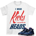 Winter Blue Retro 4 Sneaker Tee - Sneaker Tees to match Air Jordan Sneakers