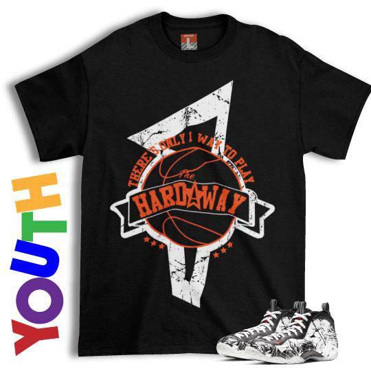 Foamposite Shattered Backboard YOUTH Tees - Sneaker Tees to match Air Jordan Sneakers