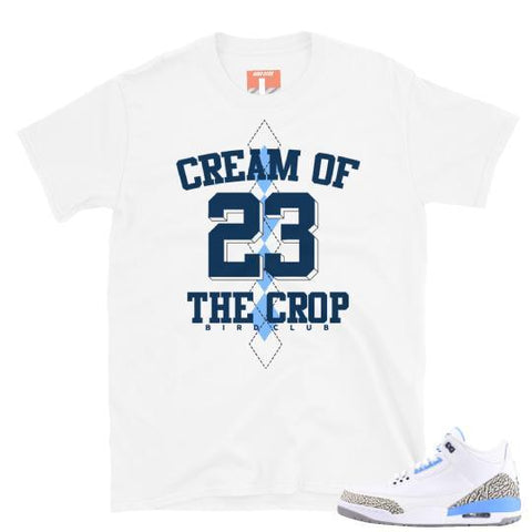 Jordan Retro 3 UNC shirt - Sneaker Tees to match Air Jordan Sneakers