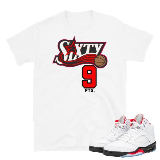 Jordan 5 69 points shirt - Sneaker Tees to match Air Jordan Sneakers