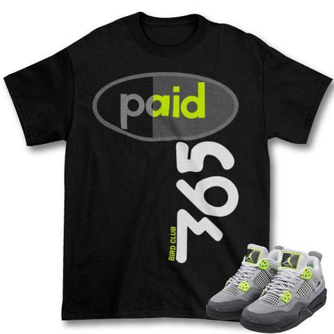 Retro 4 Air Max Volt shirt - Sneaker Tees to match Air Jordan Sneakers