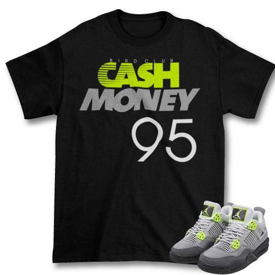 Retro Jordan 4 Grey Volt shirt - Sneaker Tees to match Air Jordan Sneakers