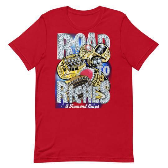 Retro 5 CHAMPIONSHIP RINGS ROAD TO RICHES SHIRT - Sneaker Tees to match Air Jordan Sneakers