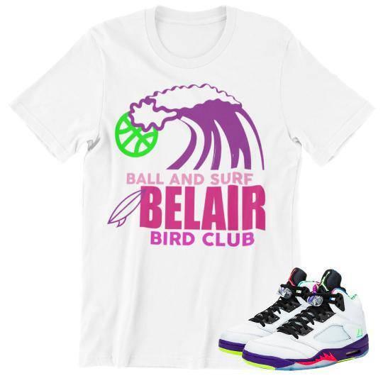 RETRO 5 BEL AIR SHIRT - Sneaker Tees to match Air Jordan Sneakers
