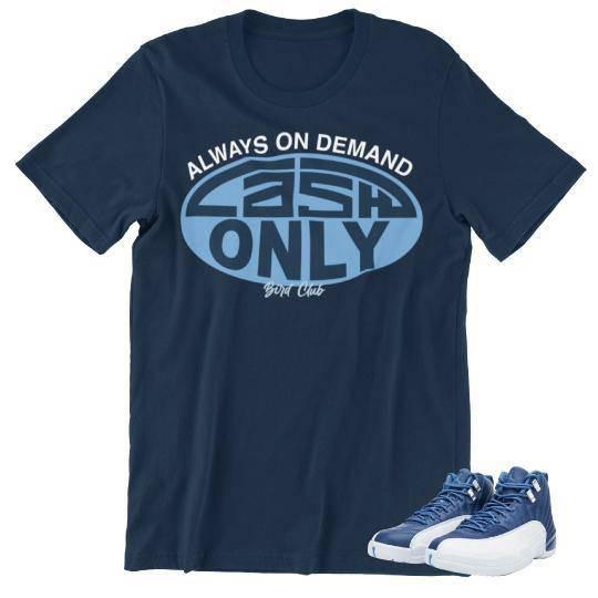 RETRO 12 INDIGO SNEAKER SHIRT - Sneaker Tees to match Air Jordan Sneakers