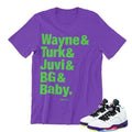 Air Jordan 5 Bel Air shirt - Sneaker Tees to match Air Jordan Sneakers