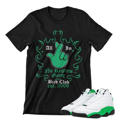 Retro 13 Lucky Green Shirt - Sneaker Tees to match Air Jordan Sneakers