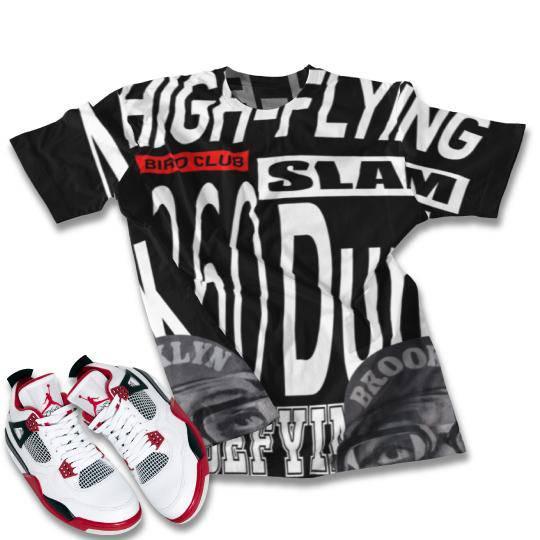 OG RETRO 4 FIRE RED SHIRT - Sneaker Tees to match Air Jordan Sneakers
