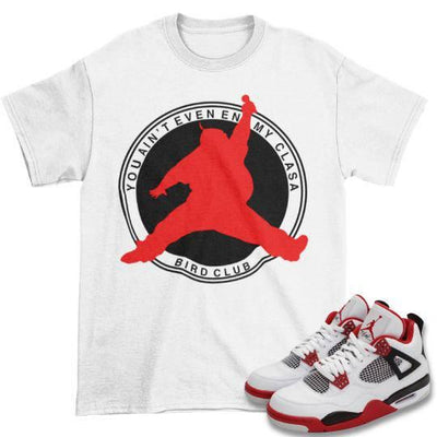 RETRO 4 FIRE RED OG BIG PUN SHIRT - Sneaker Tees to match Air Jordan Sneakers