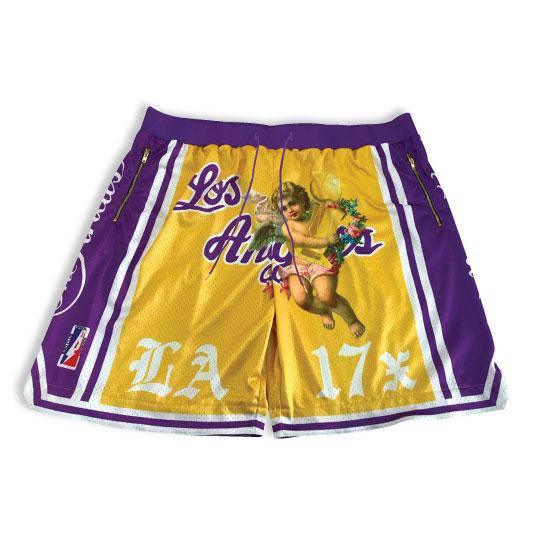 Lakers Championship Kobe Shorts - Sneaker Tees to match Air Jordan Sneakers