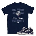 Retro 3 Georgetown University Shirt - Sneaker Tees to match Air Jordan Sneakers