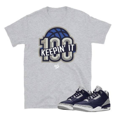 Retro Jordan 3 Georgetown Shirt - Sneaker Tees to match Air Jordan Sneakers