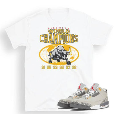 Jordan Cool Grey 3 Shirts - Sneaker Tees to match Air Jordan Sneakers