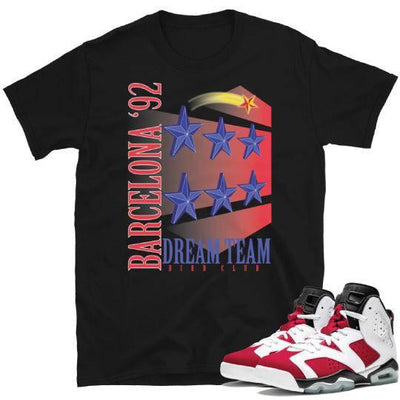 Retro 6 Carmine shirts - Sneaker Tees to match Air Jordan Sneakers