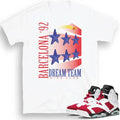 Retro 6 Carmine shirts - Sneaker Tees to match Air Jordan Sneakers