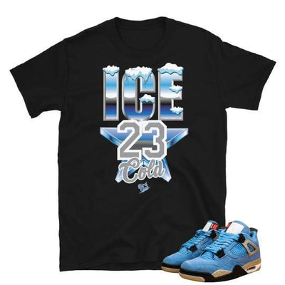 UNC Jordan 4 shirt - Sneaker Tees to match Air Jordan Sneakers