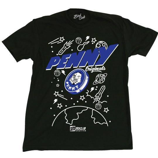 PENNY FOAMPOSITE ONE PRO BLUE SHIRT - Sneaker Tees to match Air Jordan Sneakers