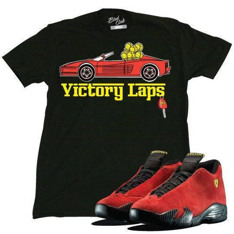 Retro 14 Ferrari Sneaker shirt - Sneaker Tees to match Air Jordan Sneakers