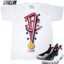 Foamposite Olympic tee - Sneaker Tees to match Air Jordan Sneakers