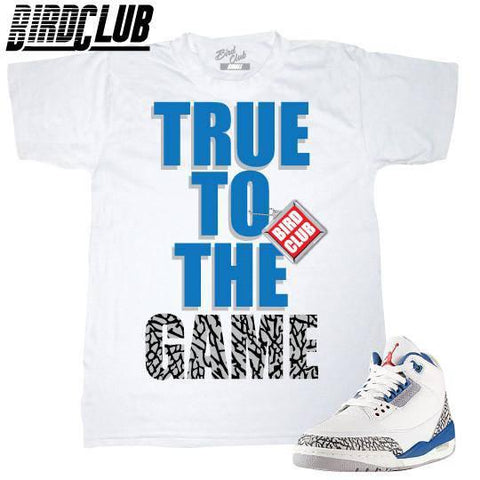 True Blue 3 shirt - Sneaker Tees to match Air Jordan Sneakers