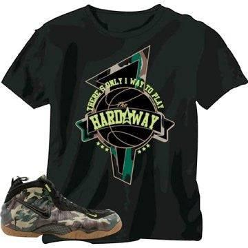 Foamposite camo shirt - Sneaker Tees to match Air Jordan Sneakers