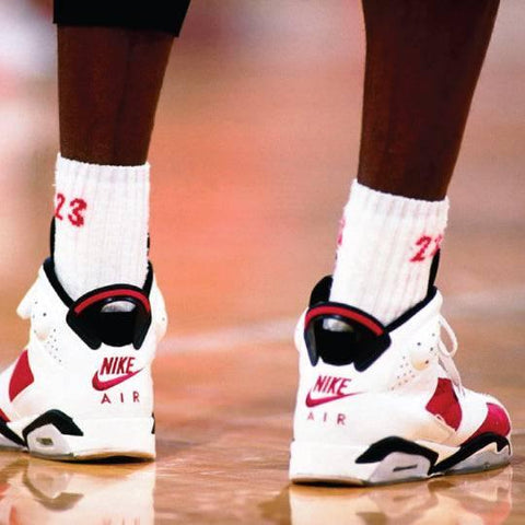 Carmine 6 Jordan Socks - Sneaker Tees to match Air Jordan Sneakers