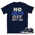 Georgetown Retro 3 Shirt - Sneaker Tees to match Air Jordan Sneakers