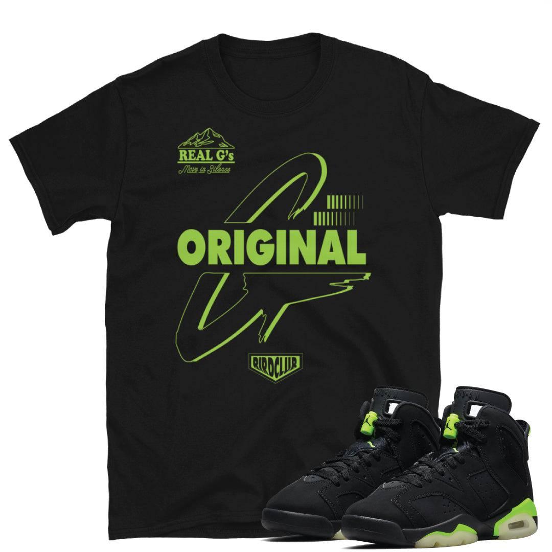 Retro 6 Electric Green Shirt - Sneaker Tees to match Air Jordan Sneakers
