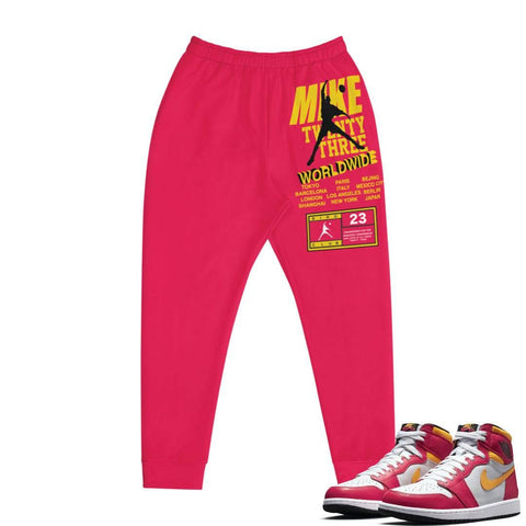 Retro 1 Fusion Red pants - Sneaker Tees to match Air Jordan Sneakers