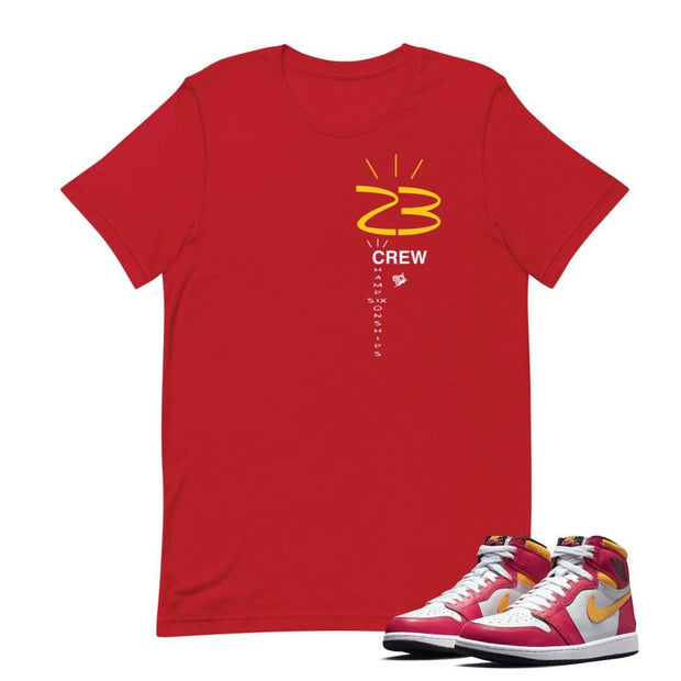 RETRO 1 FUSION RED 23 SHIRT - Sneaker Tees to match Air Jordan Sneakers