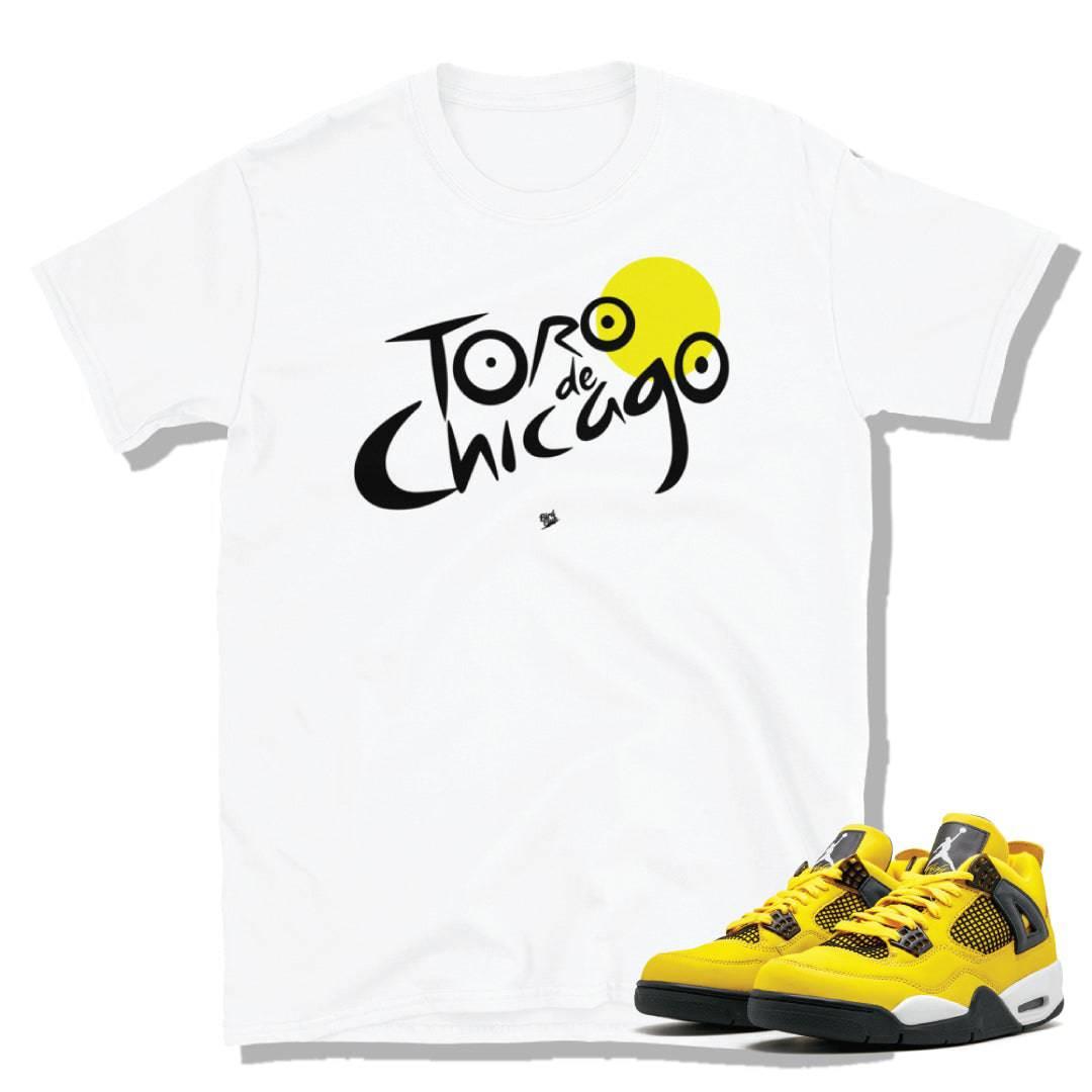 Tour Yellow Retro 4 Shirt - Sneaker Tees to match Air Jordan Sneakers