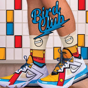 Lebron 18 Stewie Griffin Socks - Sneaker Tees to match Air Jordan Sneakers