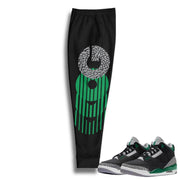 Retro 3 Pine Green Joggers - Sneaker Tees to match Air Jordan Sneakers