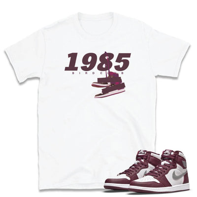 Retro 1 OG Bordeaux Shirt - Sneaker Tees to match Air Jordan Sneakers