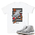 Retro 11 Cool Grey Shirt - Sneaker Tees to match Air Jordan Sneakers