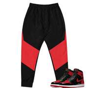 Retro 1 Bred Patent Vintage Style Joggers - Sneaker Tees to match Air Jordan Sneakers