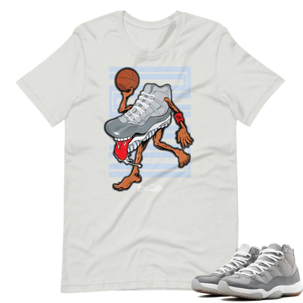Cool Grey 11 Matching Shirt (Icey Blue) - Sneaker Tees to match Air Jordan Sneakers
