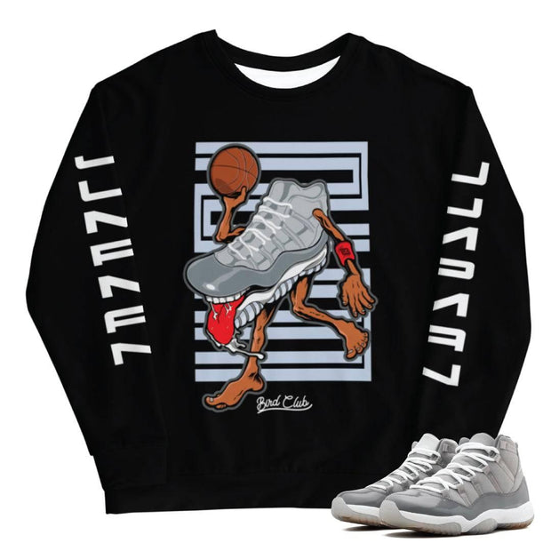 Cool Grey 11 Sweatshirt - Sneaker Tees to match Air Jordan Sneakers