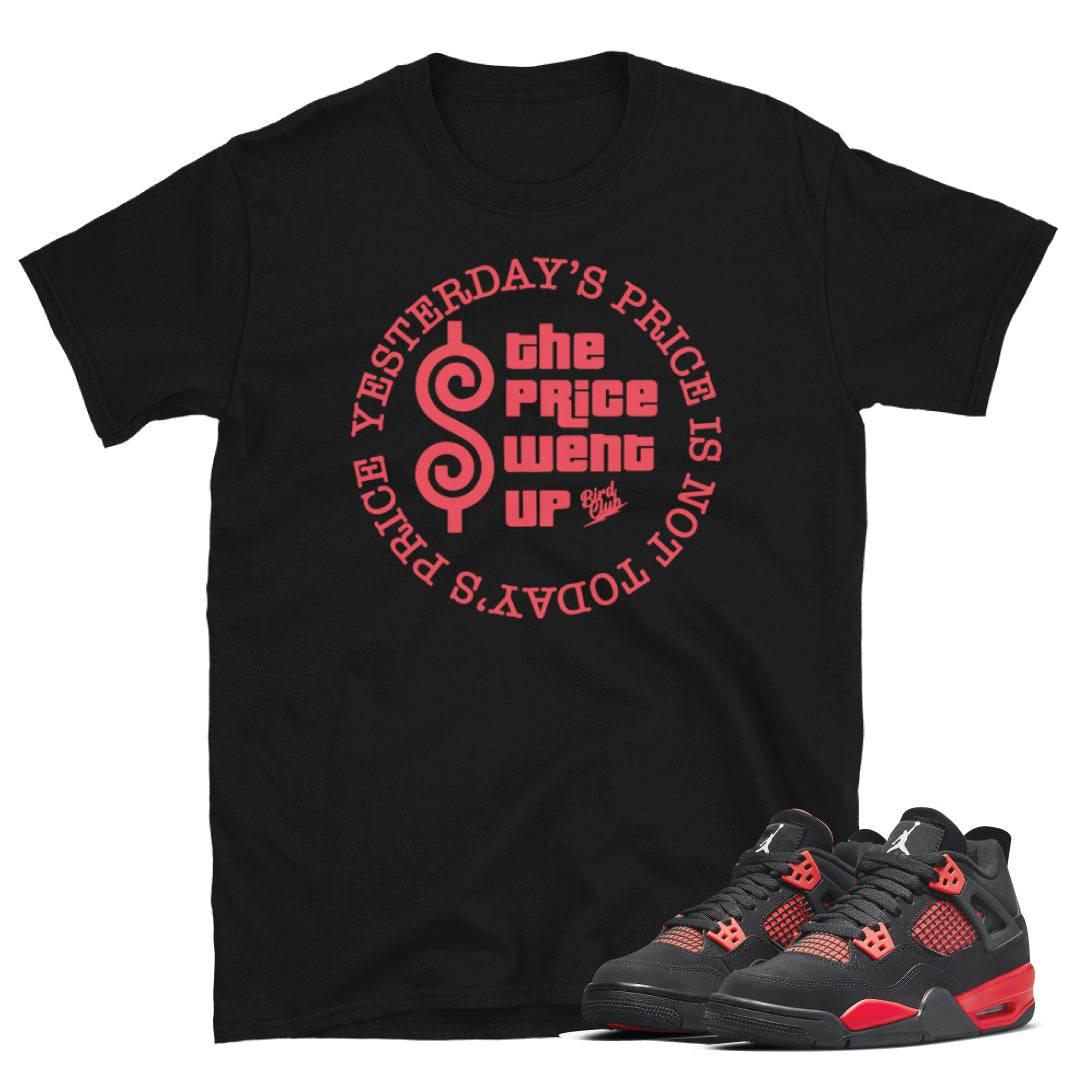 Red Thunder Retro 4 Shirt - Sneaker Tees to match Air Jordan Sneakers